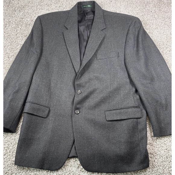Lauren Ralph Lauren Mens Lambswool Blazer Jacket Sport Coat Gray 48R - Picture 1 of 12